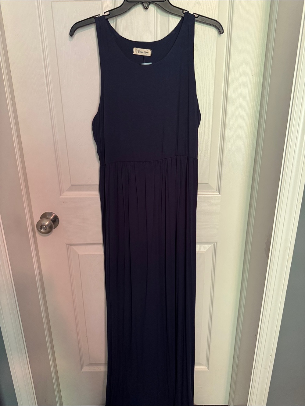 NWT Beeson River Navy Racerback Maxi Dress